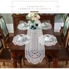 Lace Table Runner Luxury White Wedding Place Tables Runner Home Table Embroidery Hollow Romance TableCover Table Mat Decoration