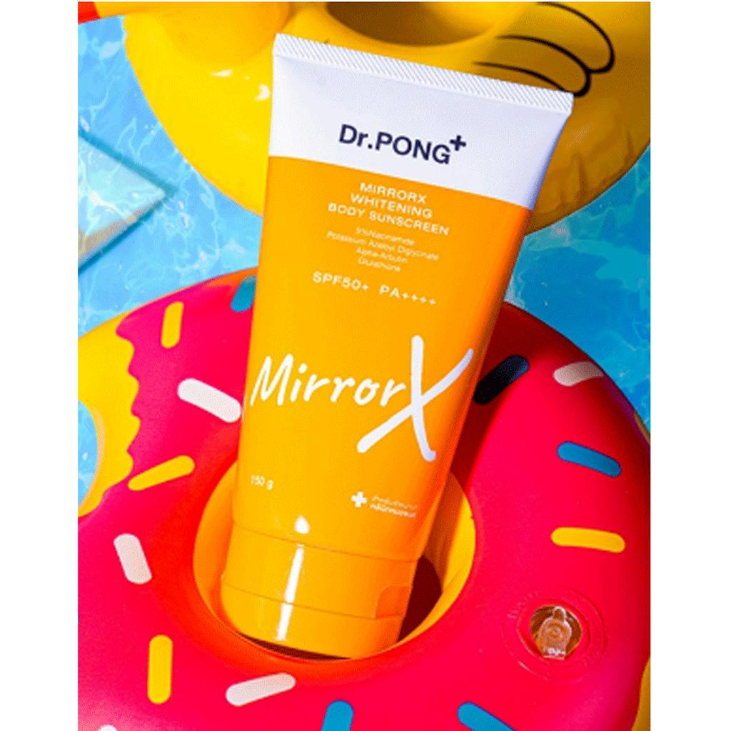 Dr.PONG+ MirrorX Отбеливающий солнцезащитный крем для тела SPF50+ PA++++ 150 мл. х 1/3 шт.