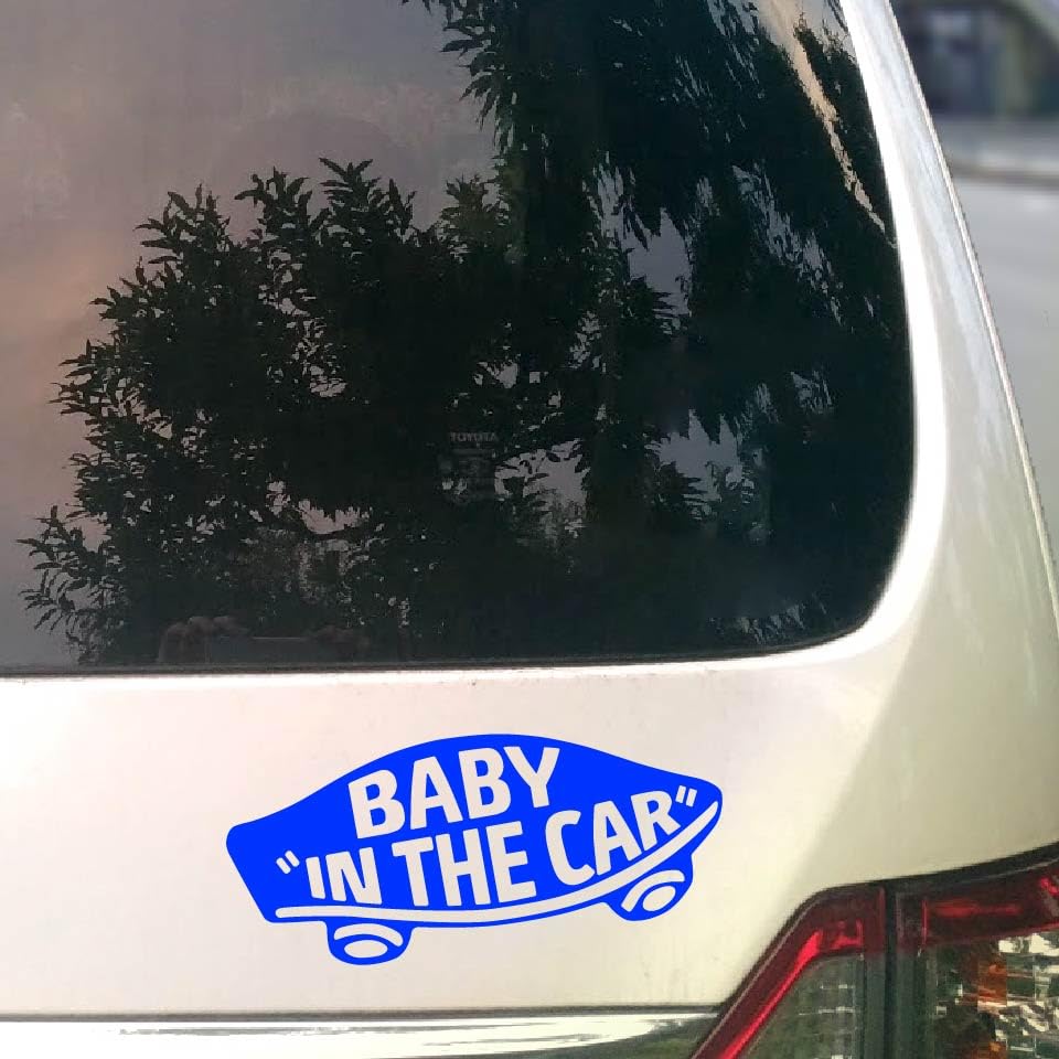 Sticker Town BABY IN THE CAR Baby Car B Blue