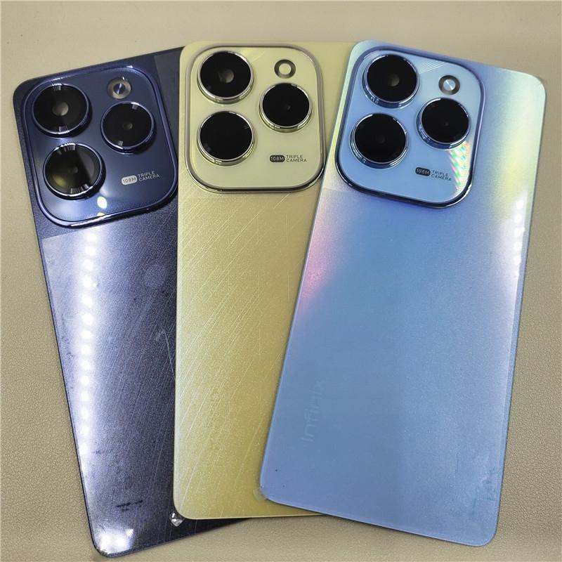 10 шт./лот Задняя крышка аккумулятора для Infinix Hot 40 Pro Корпус задней двери с клейкой наклейкой Запчасти для ремонта