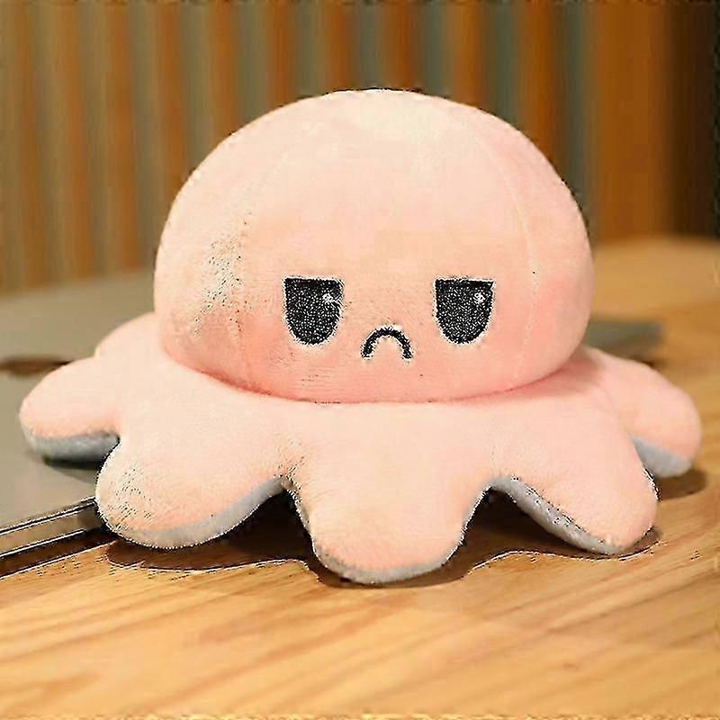 NEW 20cm 30cm 40cm Giant Reversible Octopus Stuffed Animal Reversible Happy Sad Octopus Plush Toy Gift