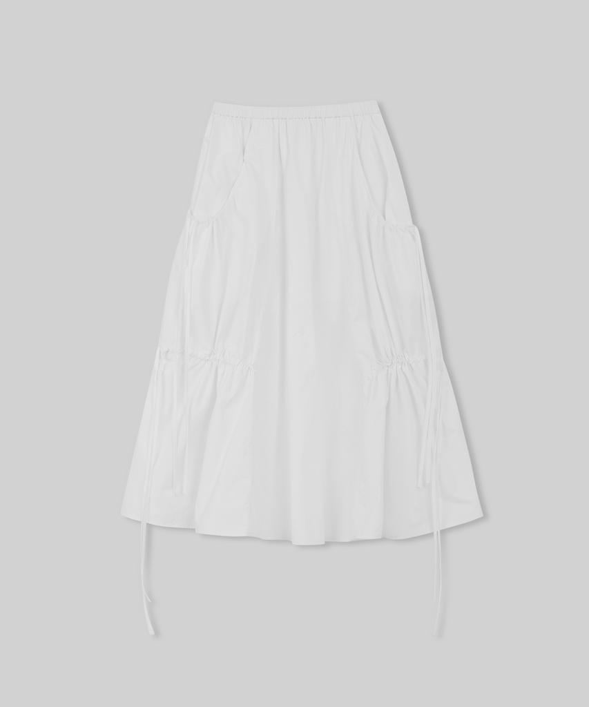 Musinsa Standard Woman Women'S Nylon Luchid Long Skirt [White]