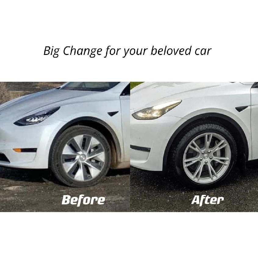 Wheel Cap Kit For Tesla Model Y/Model 3, For 19“ Wheels Only, 4 Hub Center Caps + 20 Lug Nut Covers + Puller And Screwdriver For Untalling, Silver