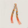 New Korean version of tassel small scarf female imitation silk twill silk silk scarf long silk scarf fashionable versatile streamer headscarf