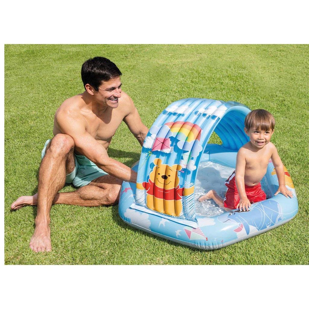 intex Бассейн Винни Пух Детский бассейн с навесом 109 x 102 x 71 см 58415 Японский [Оригинальный продукт]