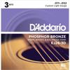 D'Addario EJ26-3D Acoustic Guitar Strings (3-Pack)