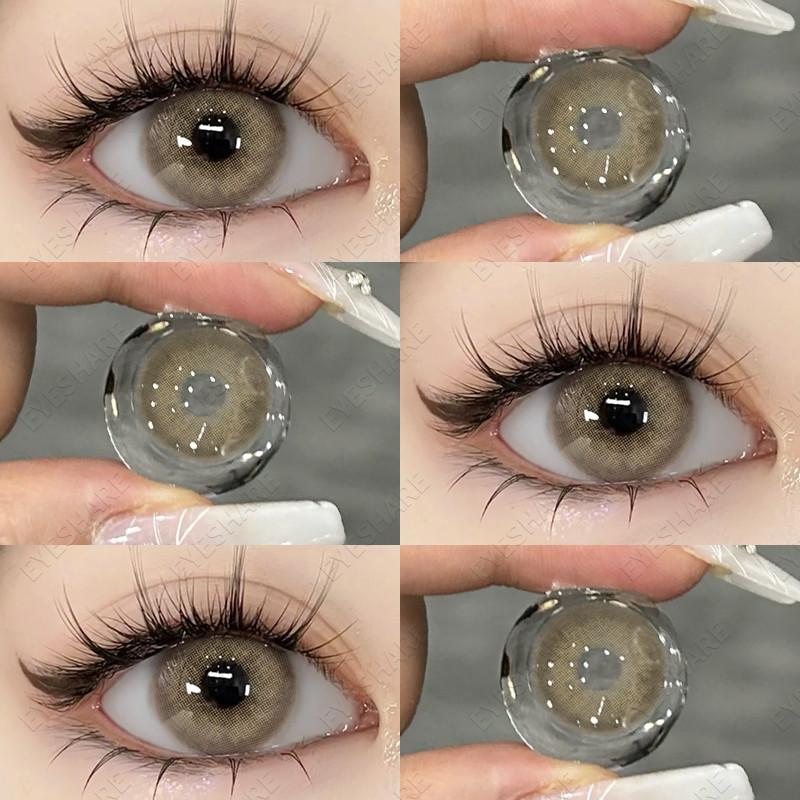 Eyeshare 1 пара голубых зрачков для больших натуральных карих глаз 14,5 мм зеленые контактные линзы