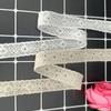 7Meters/lot 1.9cm Wide Pure Cotton White/beige Embroidery Lace Cotton Thread Ribbon Lace Double-sided Small Lace Women's Clothing Accessories