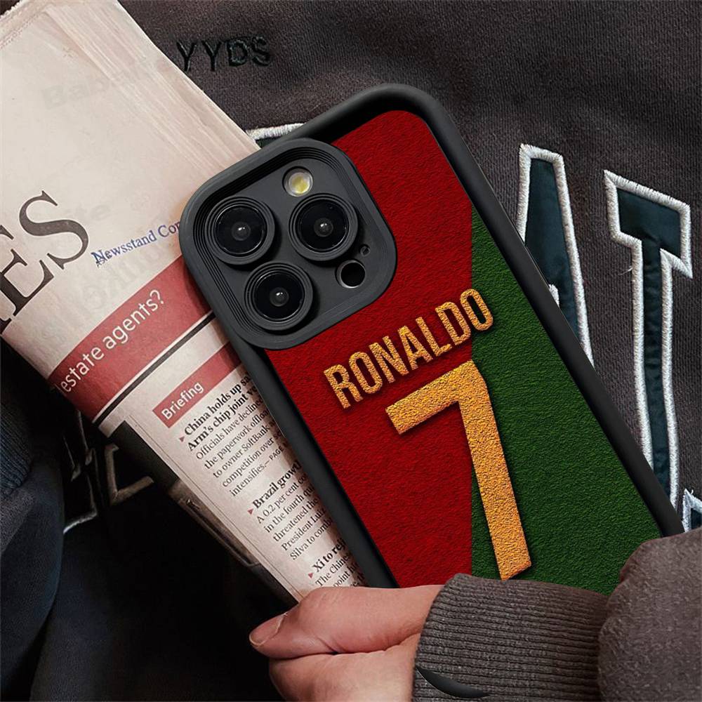 Известные Футболисты C-CR7 Силиконовый Чехол для Телефона для iPhone 17 Pro Max 16 15 14 13 12 11 Plus 17 Air