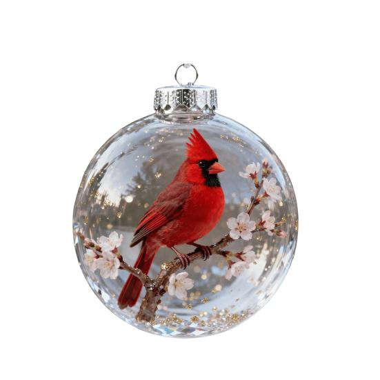 Птицы 2D Акриловые Рождественские Украшения Декоративные Фигурки Диких Животных Морская Тематика Тематический Декор Подарок для Любителей Природы Праздничные Украшения