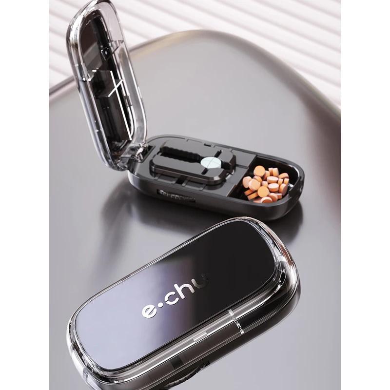 Новейший ящик для хранения четвертинок таблеток, портативный ящик для хранения таблеток, пылезащитный разделитель, органайзер, измельчитель, резак для таблеток