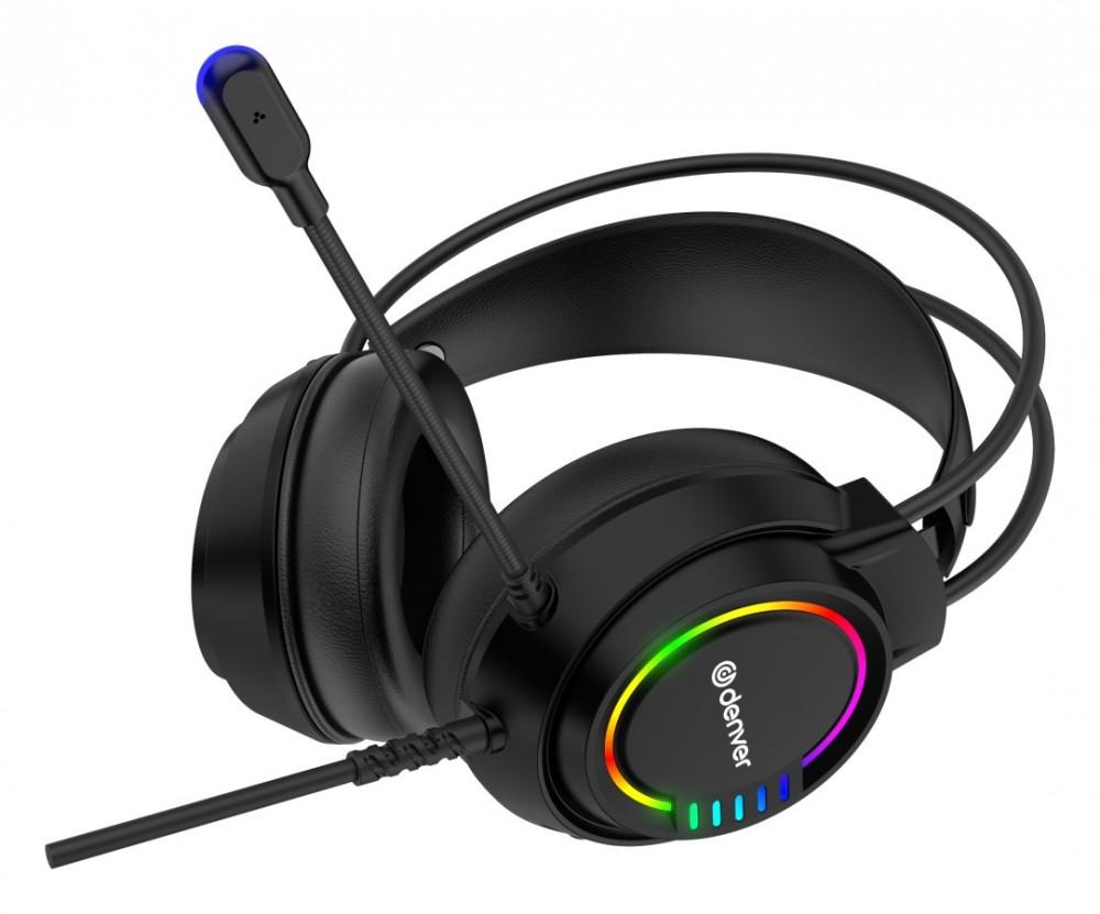 DENVER GHS-130 Игровые наушники с USB-разъемом, Denver