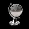 Silver Stand Crystal World Globe Wedding Gift Paperweight Vastu Feng Shui