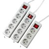 3/4/5 Holes EU Standard German Type Power Strip Extension Socket Conversion Plug Travel Wireless Charger Cable Home