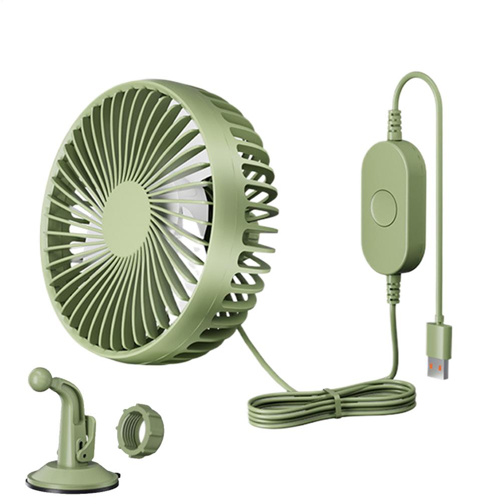 USB Car Fan 3-Speed Portable Fan Car Quiet And Powerful Blower Adjustable Air Circulation For Truck SUV RV Camping