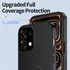 Чехол из ТПУ с текстурой углеродного волокна для OPPO A6 Pro 4G/5G, с подставкой для просмотра под разными углами, мягкая защитная крышка