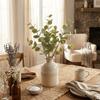 Background Flower Artificial Eucalyptus Plastic Faux Greenery Silk Eucalyptus Leaf  Garden Decor