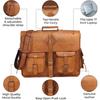 Brown Handmade Leather Messenger Bag for Men Laptop Stylish Versatile Mens Brown Leather Briefcase Bag for Men Leather Laptop Bag