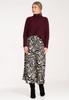 Elegancki Sweter Damski - Sweter Z Golfem - Bordowy Sweter M1101 Rozmiar S/M
