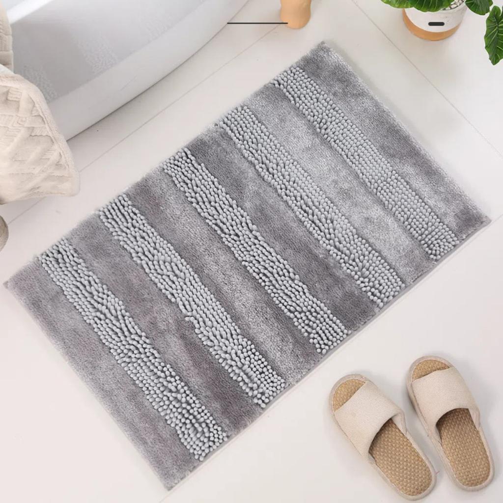 Коврик для ванной из жемчужной пряжи с эффектом памяти, нескользящие коврики для ванной, коврик для ванной, коврик для двери в душевую кабину с эффектом памяти, 3D-подложка