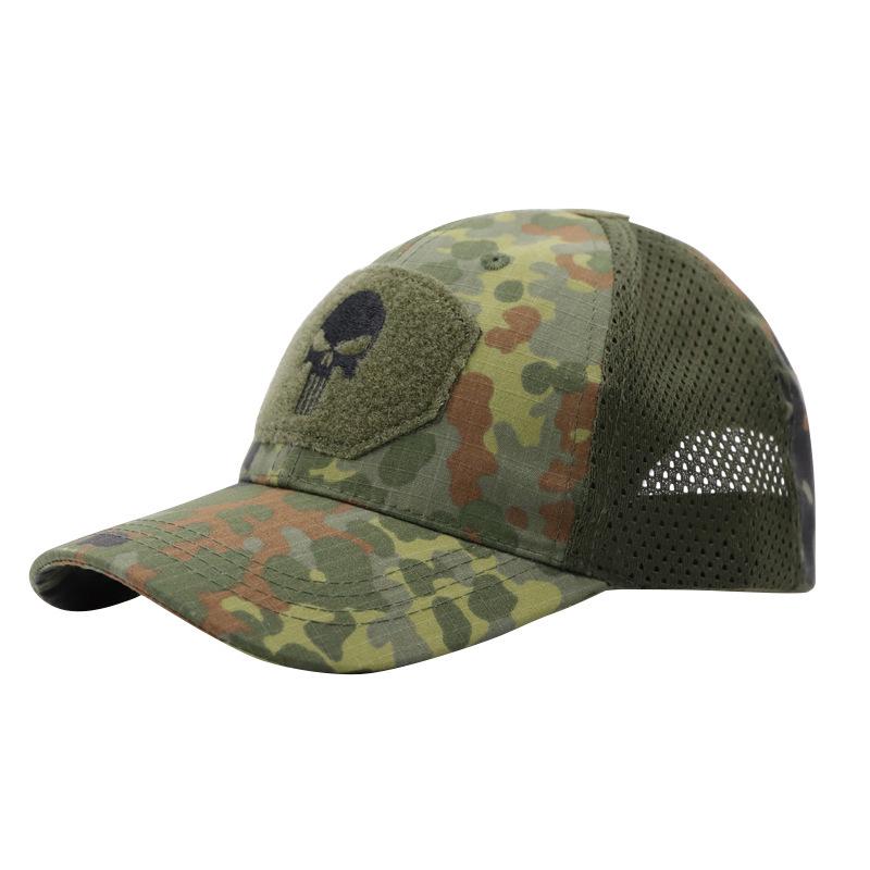 Дышащая тактическая бейсболка камуфляжной расцветки - Кепка с козырьком от солнца для альпинизма и велоспорта