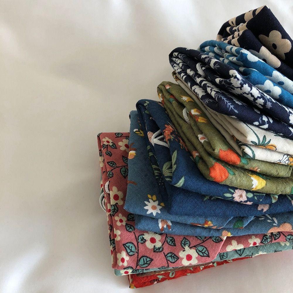 Wraps Female Shawl Cotton Linen Small Square Scarf Printed Scarf Korean Style Scarves Silk Scarf