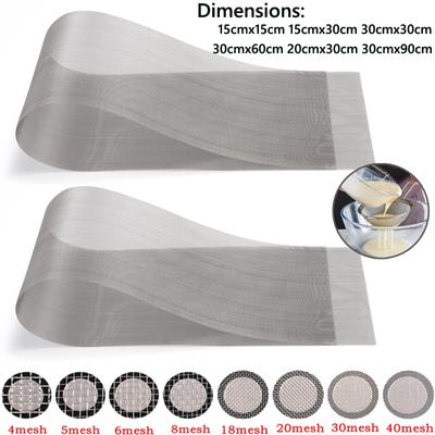 1-5 шт. сетчатый фильтр из нержавеющей стали 304, 4/5/8/20/30/40-400 ячеек, плетеная проволока, высококачественный сетчатый фильтр из нержавеющей стали