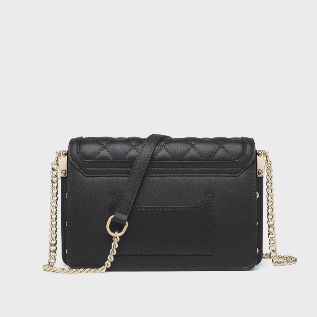 2024 Новая Мода Женская Сумка Кроссбоди с Цепочкой и Черными Бриллиантами - Продвинутый Стиль для Поездок