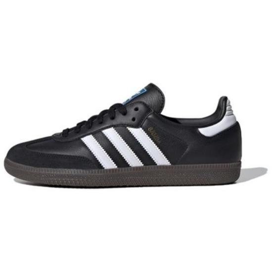 adidas Оригинальные Samba OG Черно-белые с резиновой подошвой Женские IG9031