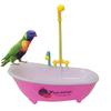 Parrot Bathtub Automatic Pet Birds Bath Shower Tub Electric Birds Bath Fountain Shower Box for Small Parrots Cockatiel Parakeets Conures Lovebirds