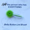 Navel Groove Dirt Remover Belly Button Cleaning Brush Soft Bristle Cleaner with Anti Slip Fingernail Brush Beaded Handle Portable Body Care Tool for