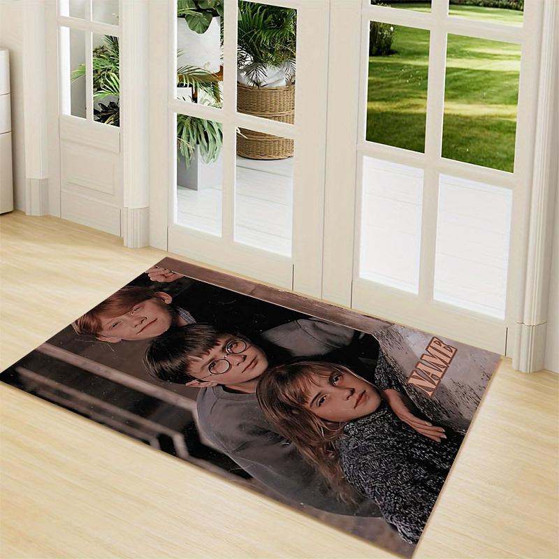 Custom Name "Harry Potter's Journey" Carpet Rug Customizable Soft Washable Anti-Slip Home Living Room Sofa Mats Personalized Rug. 090975