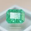 Natural Green Emerald Loose Gemstone 8.65 ct Emerald Cut for Jewelry Making and Gem Collections
