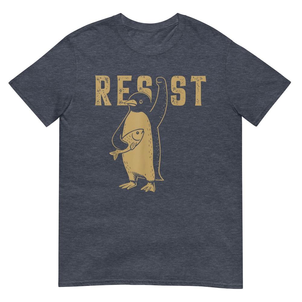 Funny Penguin Resist Penguins Protest Against Tariffs TShirt