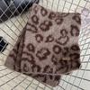 Lightweight Leopard Print Scarf Cashmere Blend Winter Shawl Fashion Imitation Wool Scarf  Unisex