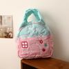 High Quality House Pattern Handbag Portable Multifunctional Embroidery Bag Large Capacity Cosmetics Storage Bag