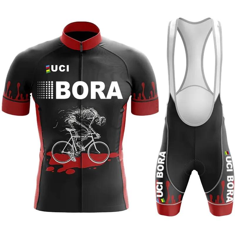 BORA Cycling Jersey Set Short Sleeve Breathable Quick-Dry Performance Kit Road Bike Racing