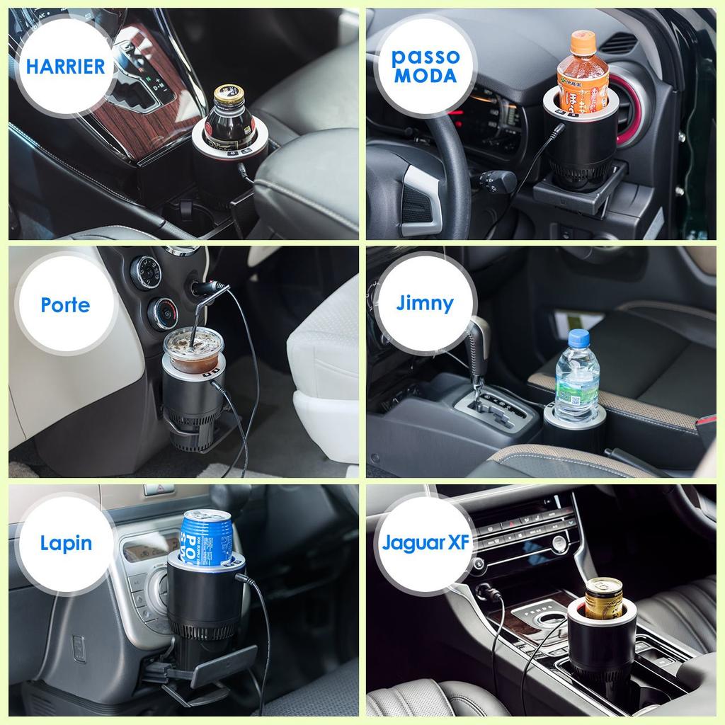 Sanwa Direct 200-CAR047BK Drink Holder, Heat Retention, For Cars, Cigarette Lighter Socket, For 12V