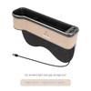 Car USB Charging Colour Light Seat Storage Case Seat Gap Box For Mitsubishi Outlander Pajero Lancer EX Evolution X Ralliart Asx YG1