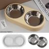 1 шт. Форма + 2 шт. Миски Силиконовая Форма для Литья Эпоксидной Смолы DIY Форма для Изготовления Украшений из Смолы Форма для Миски для Животных Форма для Тарелки для Собак и Кошек Ручная Работа Гипс
