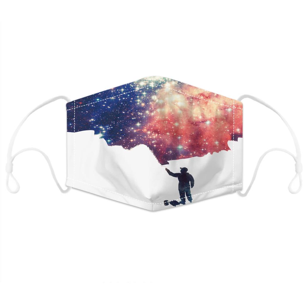 Пылезащитная маска с регулируемым принтом и 5-слойной фильтрацией, дышащая лицевая крышка