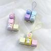 Plastic Fidget Buttons Pendant Cat Paw Fidget Clicker Keychain  Pass The Boring Time