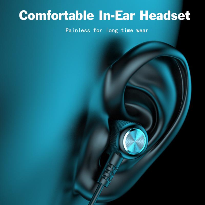 Sport Bluetooth Wireless Headset Hanging Neck Sports Binaural In-Ear Headset Neck Hanging Type Super Long Standby Life Headphone