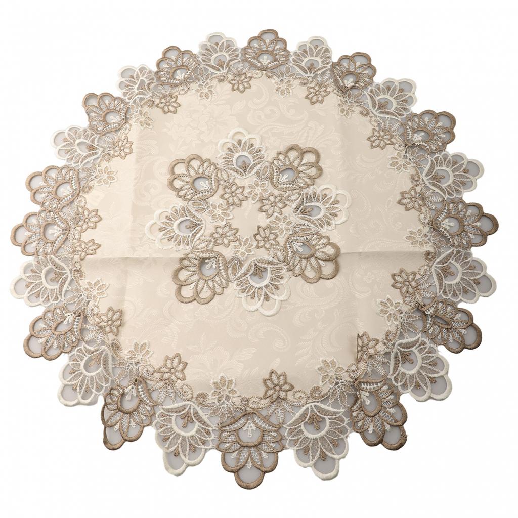 Чехол на обеденный стол Скатерть Пылезащитный Дом Фестиваль Кружево Круглый