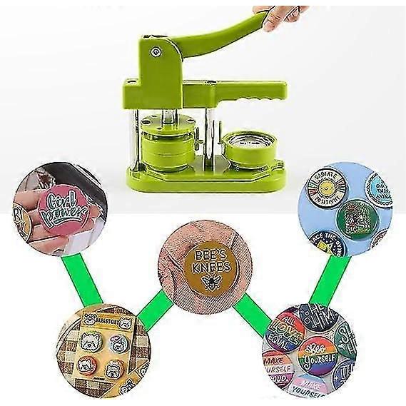 Button Maker Machine, Badge Press Machine, 58mm Pin Maker Kit