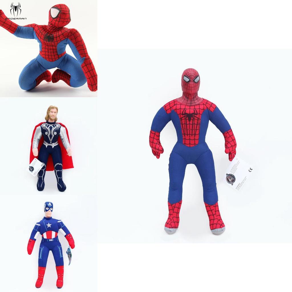 Плюшевые игрушки Мстителей премиум-качества с мягкими куклами Тора, Халка и Капитана Америки для детей