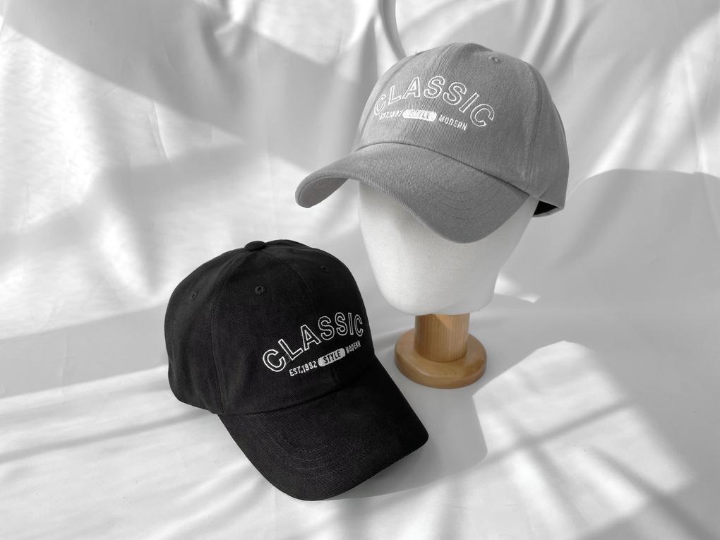 Women's Unisex Font Classic Ball Cap Hat Basic Cap