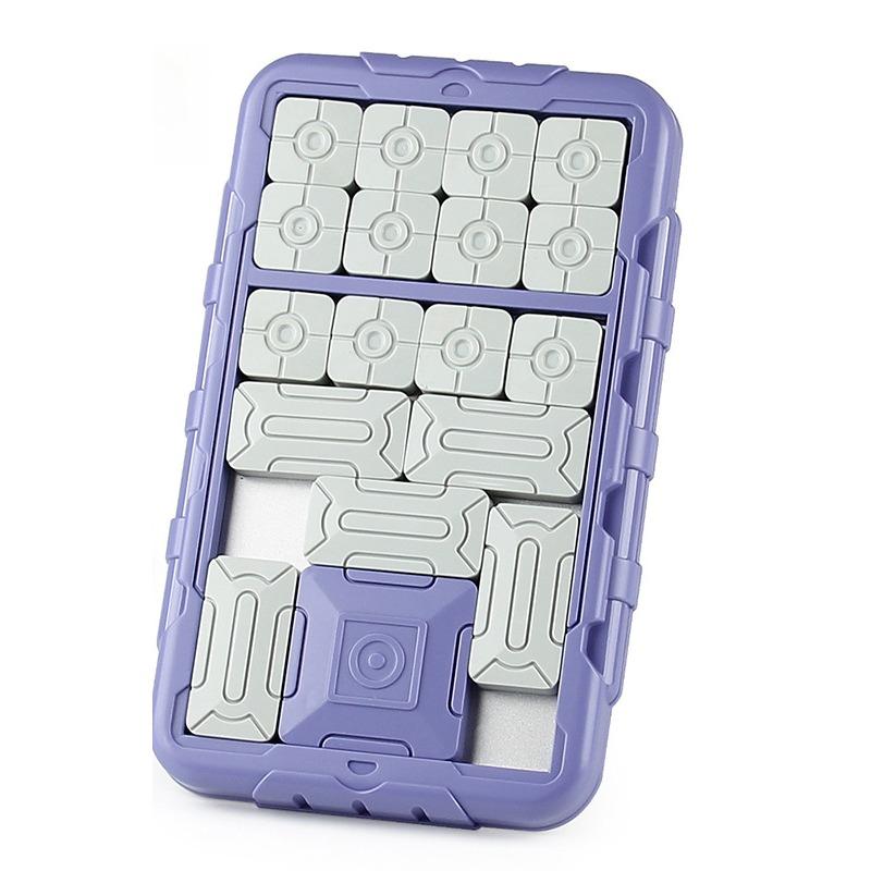 Игра-головоломка со слайдами Huarong Road Puzzle Board Обучающая интеллектуальная логическая настольная игра для детей в возрасте от 2 до 6 лет Игрушка для путешествий