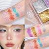Super Shiny Crystal Sequin Eye Shadow Gel - 4-Color Glitter for Show-Stopping Eye Makeup