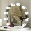 Desktop Mirror Front Lamp Makeup Mirror 4-6-10-12 Bulbs Hollywood Light Vanity Mirror Professional Makeup Led Bulb Makeup Lamp
